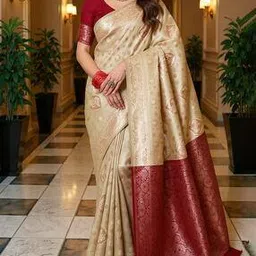 South Silk Saree with Artistic Pallu    -image-41