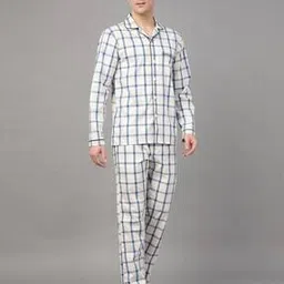 hancock Men Cotton Check Lounge Sets-picture-10