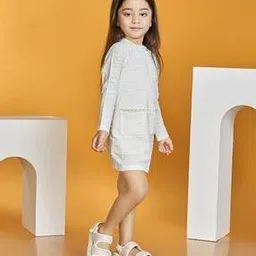 peppermint Girls A-Line Dress with Slit Pockets-picture-36