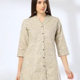 fusion Women Floral Print Relaxed Fit Tunic-picture-20