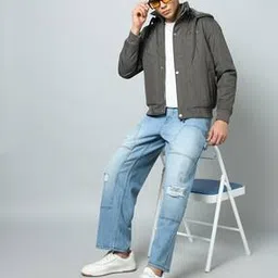 fort collins Men Regular Fit Hooded Winter Jacket with Inner Fur-picture-44