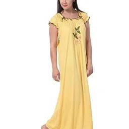 noty Graphic Print Round-Neck Nighty-picture-53