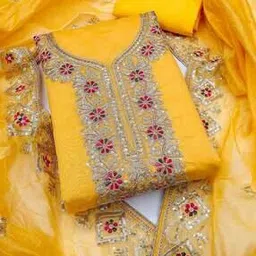 griva designer Women Embroidered 3-Piece Dress Material-picture-11