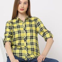 dnmx Women Checked Relaxed Fit Shirt-picture-14