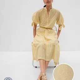 gap Striped Tiered Dress with Waist Tie-Up-picture-30