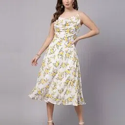 aayu-all about you Women Floral Print Sleeveless Fit & Flare Dress-picture-44