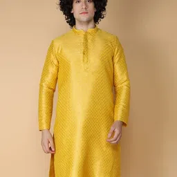 namaskar Men Regular Fit Embellished Kurta image 1