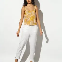 Floral Printed Strappy Crop Top-image-46
