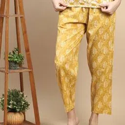 kryptic Women Leaf Print Relaxed Fit Pyjamas-picture-13