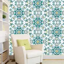 kshirsa 3D Floral Print Self-Adhesive Removable Wallpaper-picture-19