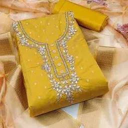 svaraa Women Embroidery Unstitched Dress Material-picture-36