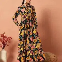 raiyani enterprise x ag Women Floral Print Tiered Dress-picture-47