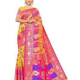maroosh Women Woven Saree with Contrast Border-picture-39