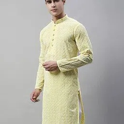 jompers Men Embroidered Regular Fit Long Kurta-picture-48