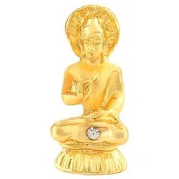 dzinetrendz Brass Gold Plated Buddha Car Stand-picture-53
