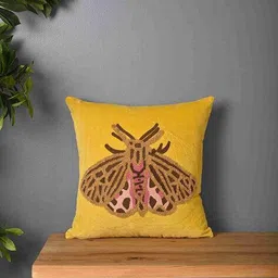 say Beetle Design Velvet Cushion Cover image 1