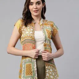 Open-Front Printed Shrug-image-61