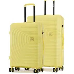 nasher miles Set of 2 Striped Luggage Bags with 360 Degree Rotating Wheel-picture-35