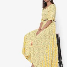 rangriti Floral Print A-line Dress-picture-30