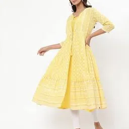 biba Tie-Up Jacket With A-line Inner-picture-24