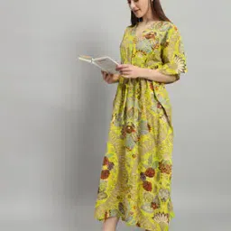 handicraft-palace Women Printed Kaftan with Drawstring Waist-picture-40