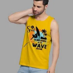 juxar Men Typographic Print Round-Neck Vest-picture-13