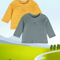 miniklub Pack of 2 Printed Crew-Neck T-Shirt-picture-30