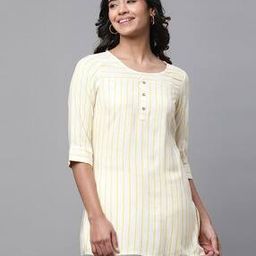 aurelia Women Striped Straight Kurti-picture-18