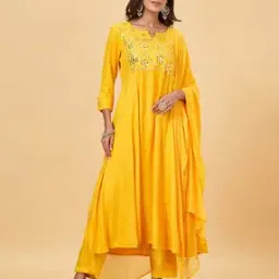 yu by pantaloons Embellished A-Line Kurta Set-picture-43