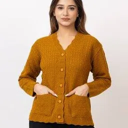 twenty me Women Self-Design Cardigan with Button-Closure-picture-22