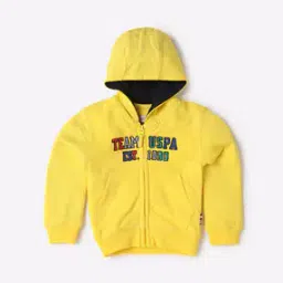 u.s. polo assn. Zip-Front Hoodie with Split-Kangaroo Pockets-picture-20