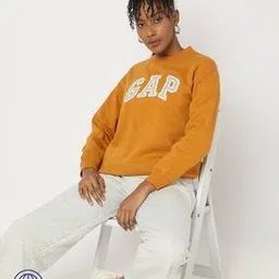 gap Women Logo Applique Relaxed Fit Sweatshirt-picture-27