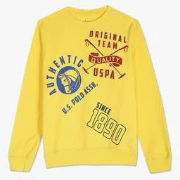 u.s. polo assn. Typographic Print Cotton Sweatshirt-picture-40