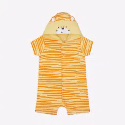 mothercare Tiger Print Hooded Rompers image 1