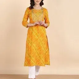 indie picks Embellished Straight Kurta-picture-45