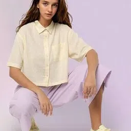 Boxy Shirt With Patch Pocket-image-96