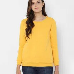allen solly Round-Neck Sweatshirt with Ribbed Hem-picture-25