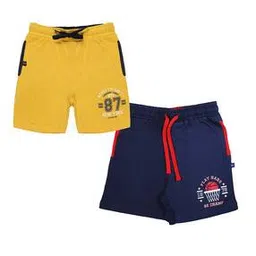 3pin Pack of 2 Typographic Print Shorts-picture-45