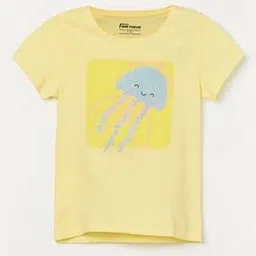 fame forever by lifestyle Girls Graphic Print Regular Fit Round-Neck T-Shirt-picture-21