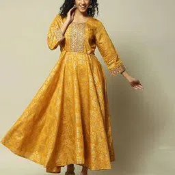 rangriti Women Floral Woven A-Line Dress-picture-15