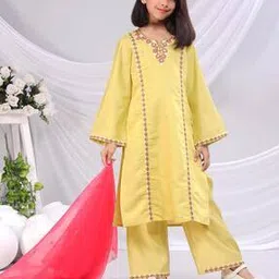 misbis Girls Embroidered Kurta Suit Set-picture-37