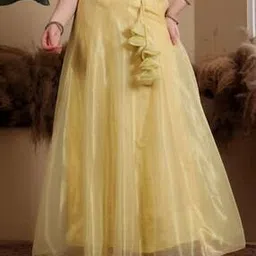 frolic rolic Women Organza Maxi Flared Skirt-picture-51