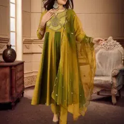 nyrika Women Floral Print A-Line Kurta Set-picture-15