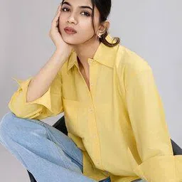 house of mira Women Relaxed Fit Shirt with Patch Pocket-picture-40