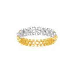 bariki jewellery Yellow Gold Stone-Studded Band Ring-picture-20