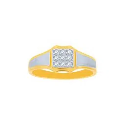 bariki jewellery Yellow Gold Stone-Studded Band Ring-picture-10