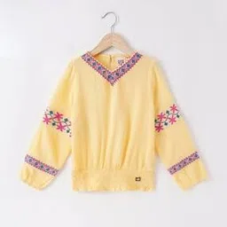 ed-a-mamma Sustainable Embroidered V-Neck Top-picture-20