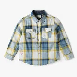 pepe jeans Boys Andres JR LS IP Checked Regular Fit Shirt-picture-10