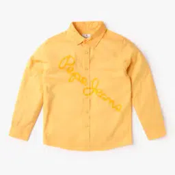 pepe jeans Boys Brand Print Regular Fit Shirt-picture-30