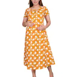 mamma's maternity Polka-Dot Print A-line Dress-picture-35